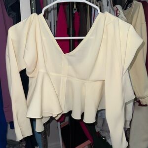Elegant Cream Women's Top